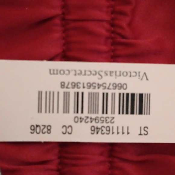 Victoria's Secret women's pajama bottoms red satin size LG NWT - Picture 7 of 7